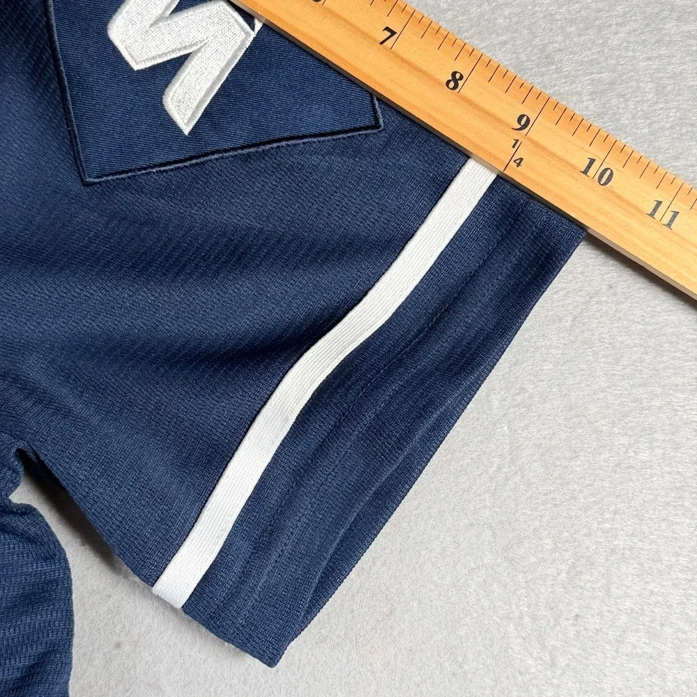 HUF x Starter Mens Navy Blue Baseball Jersey Embroidered Patch Size Small - Picture 7 of 13